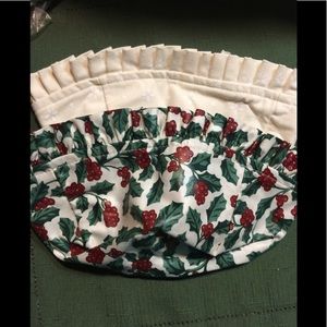 Two Longaberger Tea Basket Fabric Liners